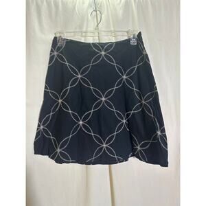 Y2K White Stitched 100% Cotton Mini Skirt | Josephine Chaus 8